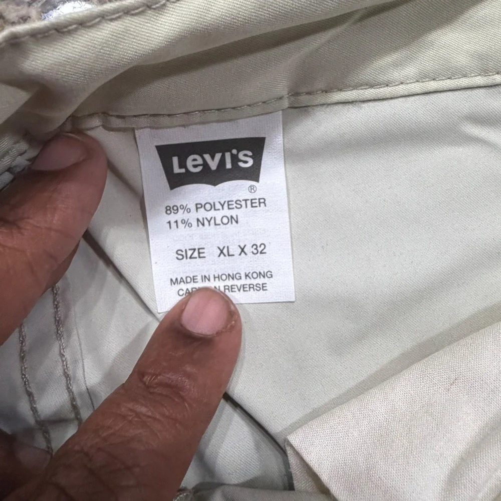 Vintage Levis SilverTab Data Cargo Pants Mens XL x 32 Tan Wide Leg Y2K Techwear
